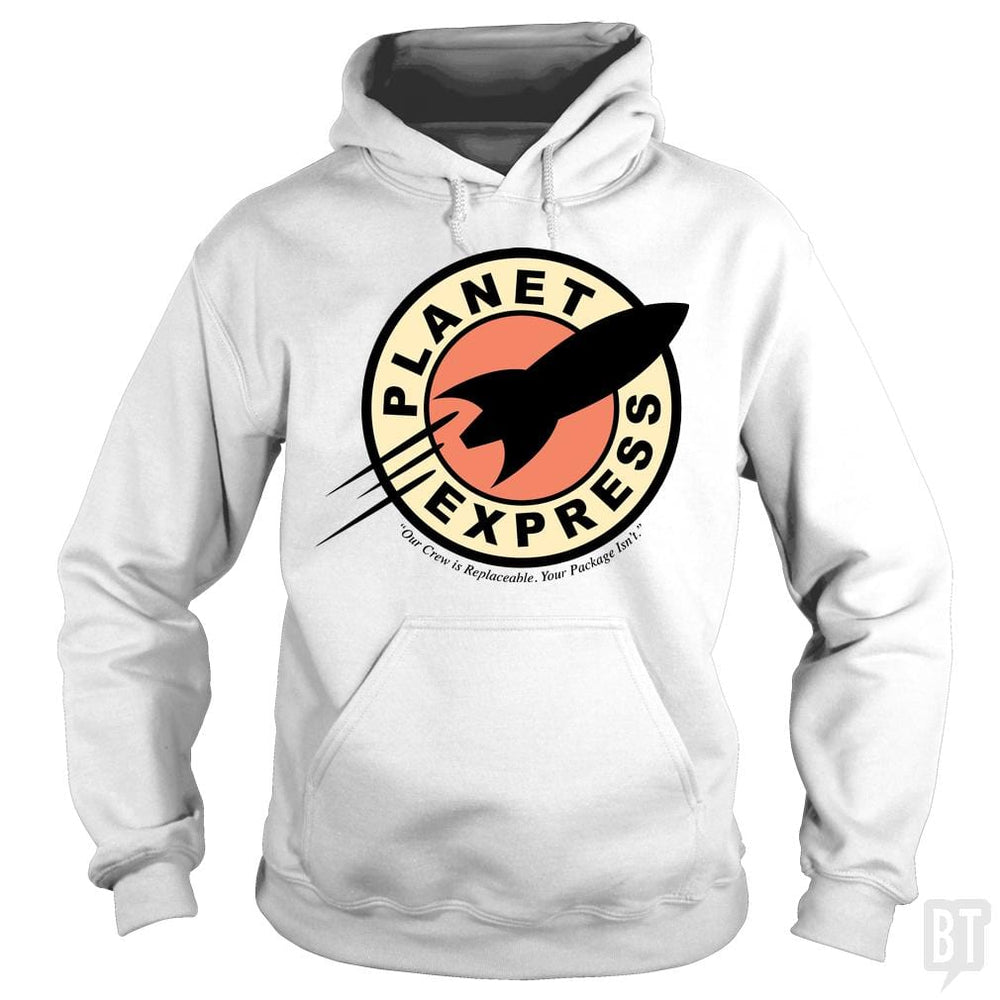SunFrog-Busted BustedTees Hoodie / White / S Planet Express