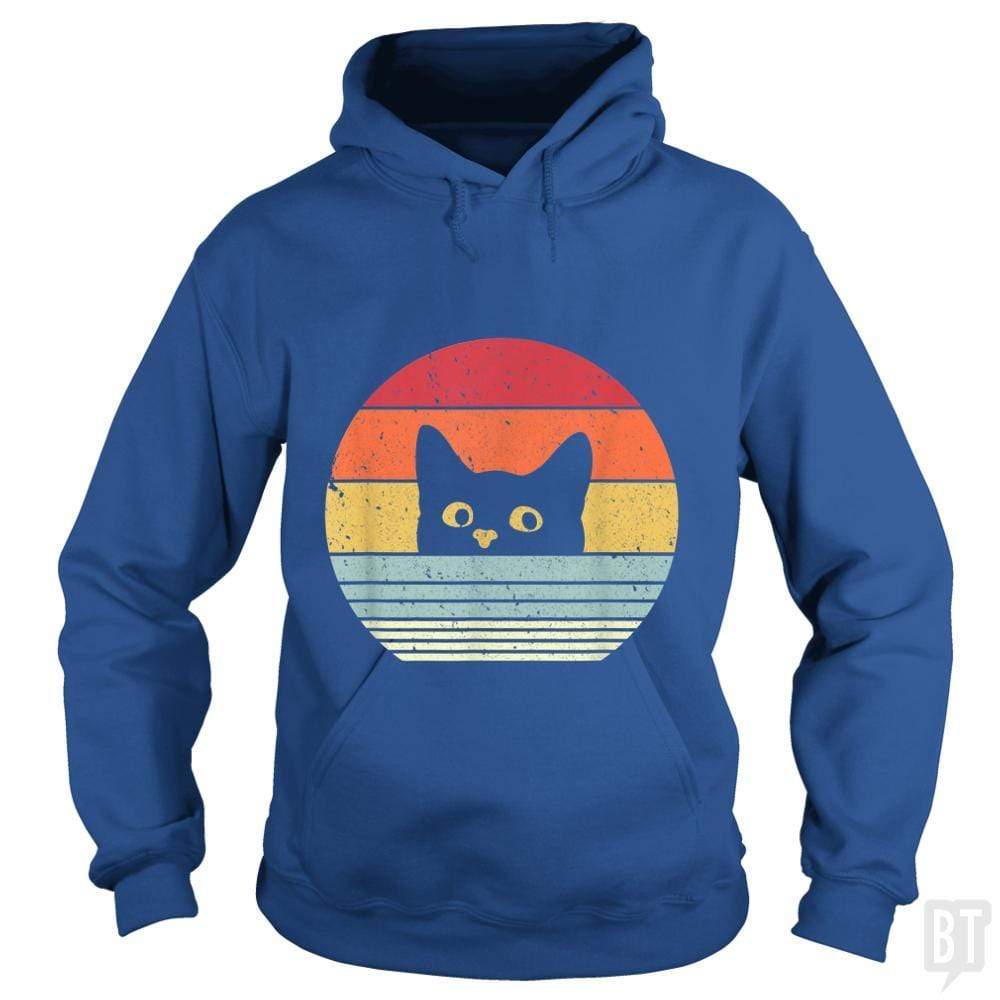 SunFrog-Busted Mr Candy Hoodie / Royal Blue / S Cat Shirt Retro Style
