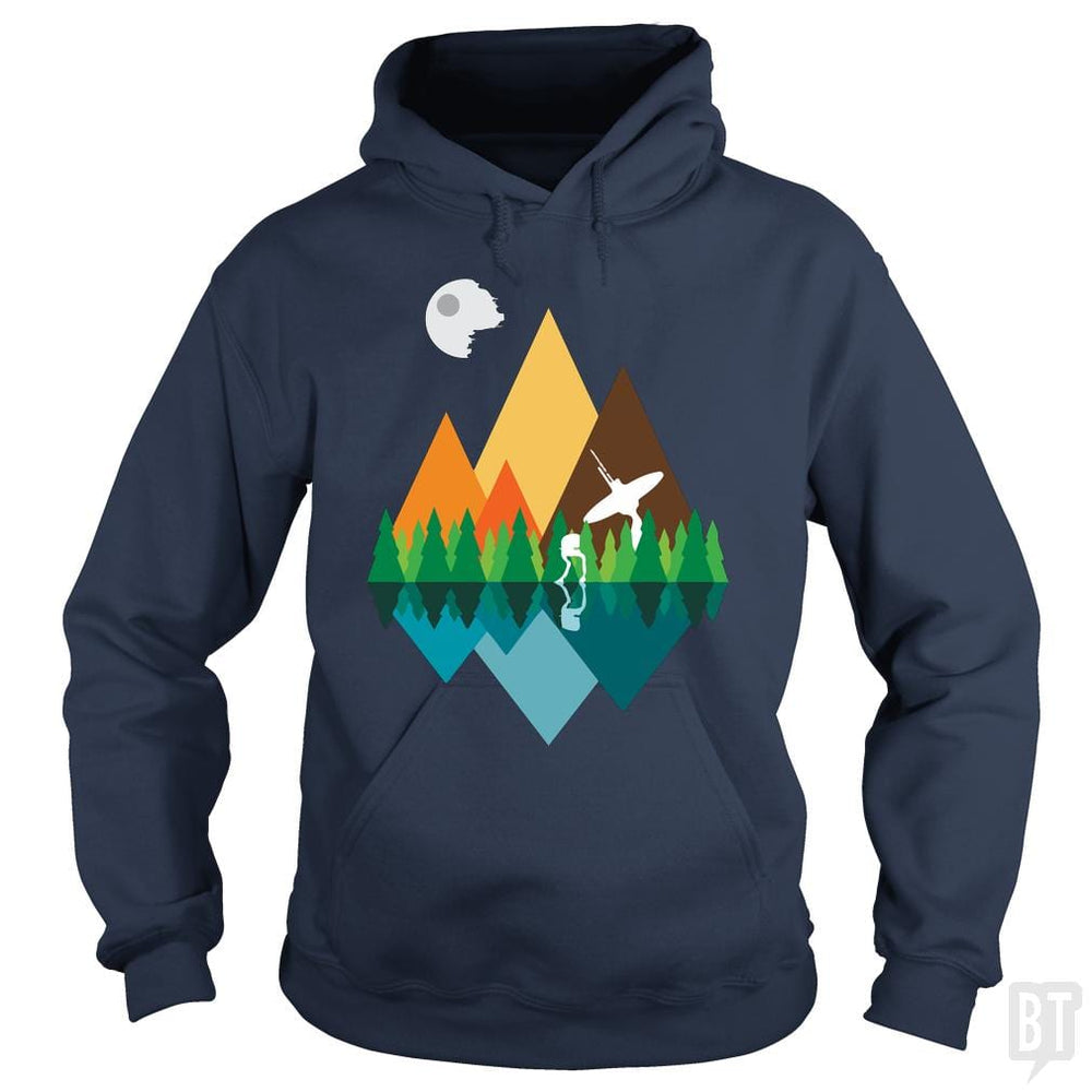 SunFrog-Busted TEE ART LAB Hoodie / Navy Blue / S Camping