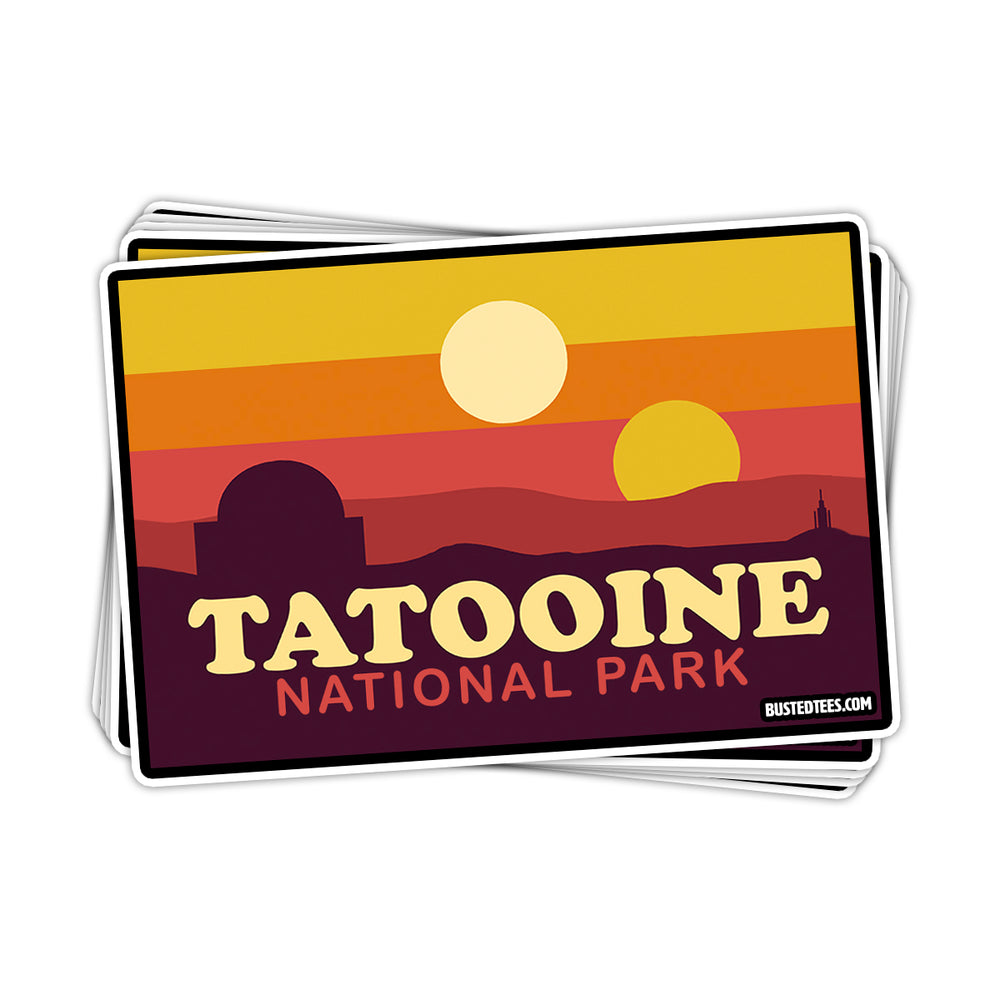 Tatooine National Park Vinyl Sticker - BustedTees.com