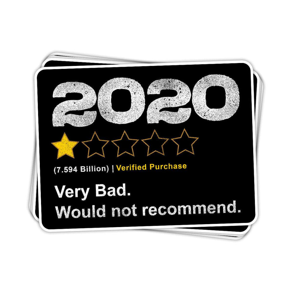 2020 Rating Vinyl Sticker - BustedTees.com
