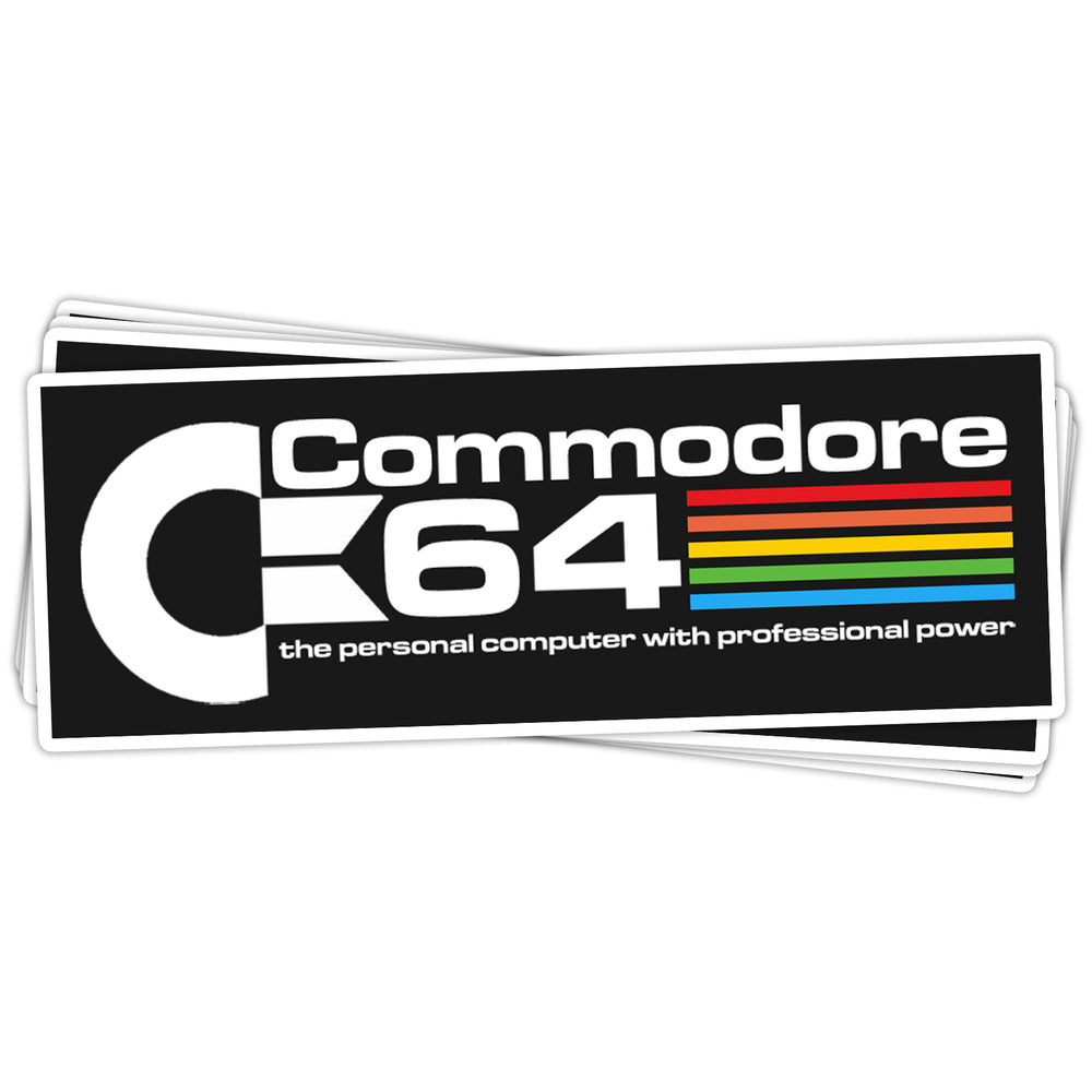 Commodore 64 Vinyl Sticker - BustedTees.com