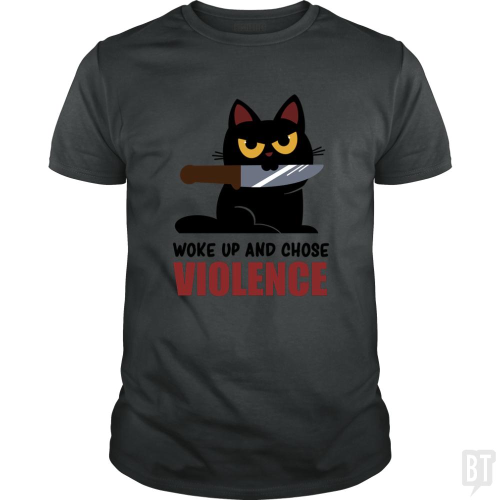 Violent Cat - BustedTees.com