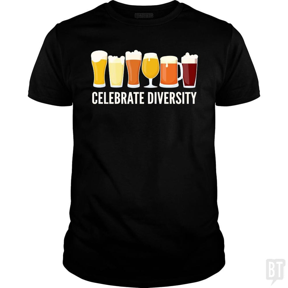 SunFrog-Busted Funky Hippo Classic Guys / Unisex Tee / Black / S Celebrate Beer Diversity