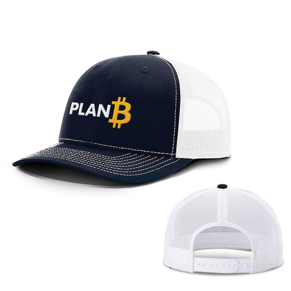 SunFrog-Busted Hats Snapback / Navy and White / One Size Plan B Bitcoin Hats
