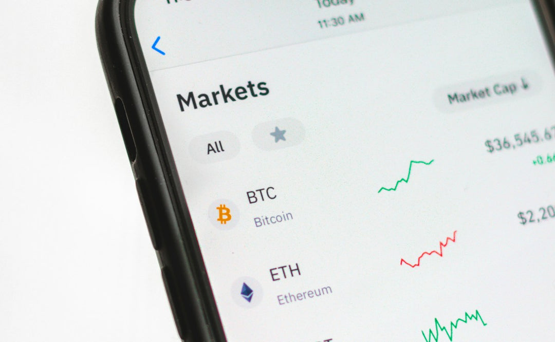 Bitcoin and cryptocurrency coins — holiday gift guide for crypto fans from BustedTees
