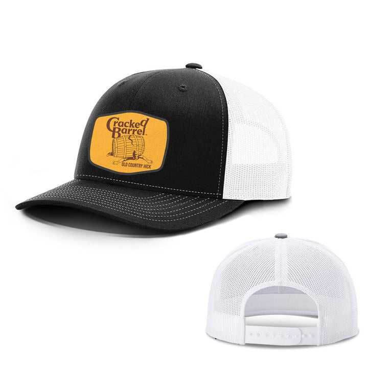 Cracked Barrel Old Country Hick Leather Patch Hats