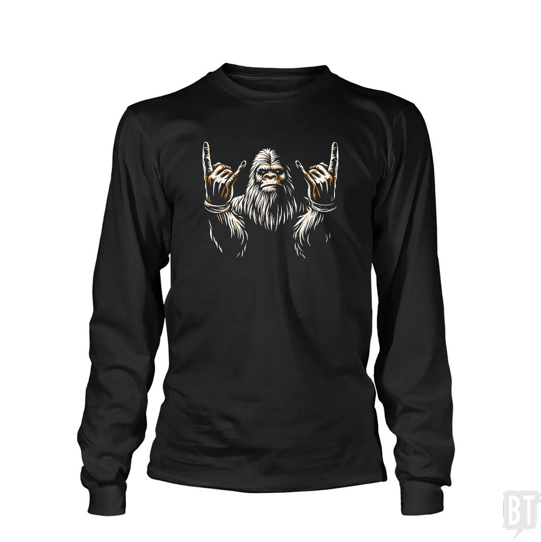 Bigfoot Rock On Long Sleeve