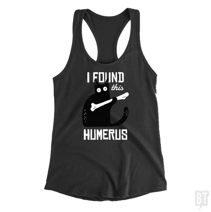 Funny Cat with a Bone Tank Top