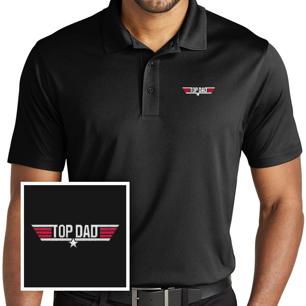 Top Dad Performance Polo Shirt