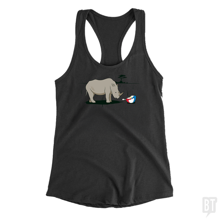 Sad Rhino Tank Top