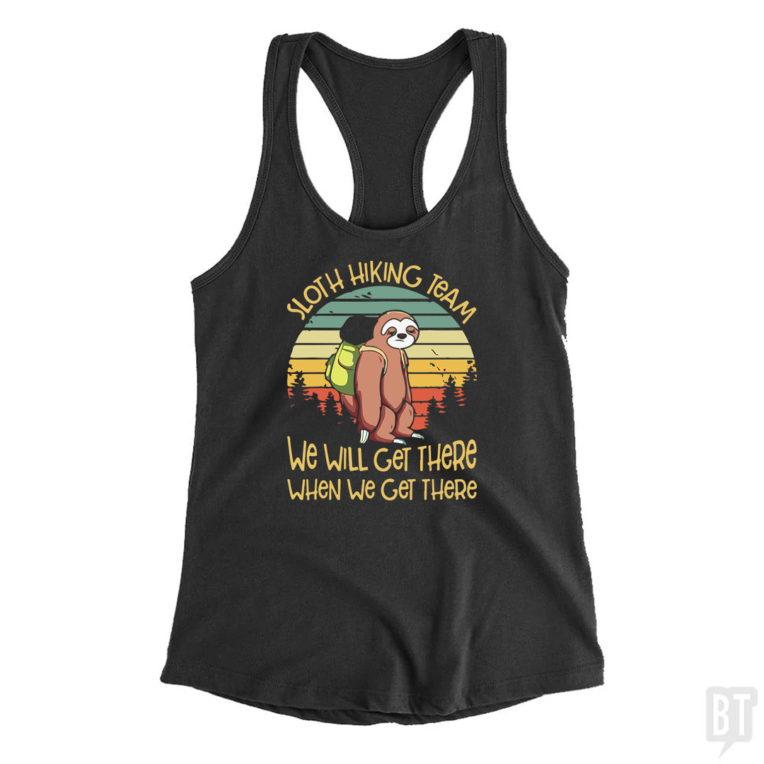 Funny Sloth Hiking Team #2 Tank Top