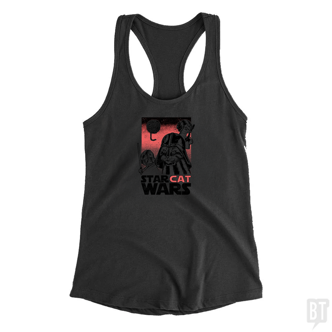 Star Cat Wars Tank Top