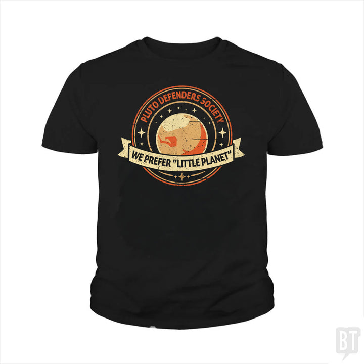 Pluto Defenders Society Kids Shirt
