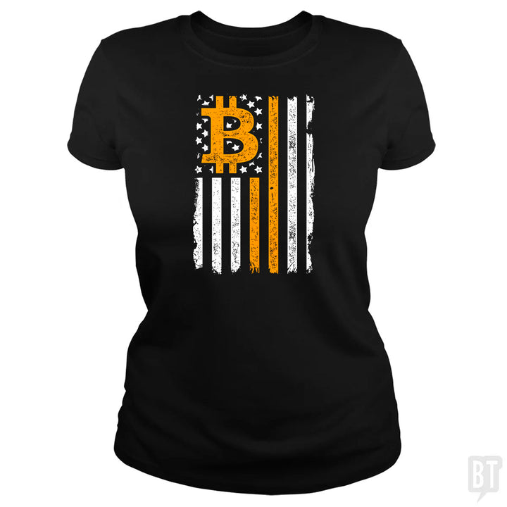 Bitcoin US Flag