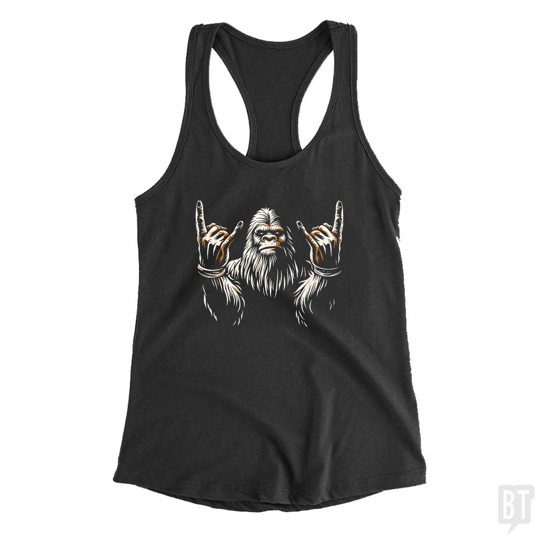 Bigfoot Rock On Tank Top