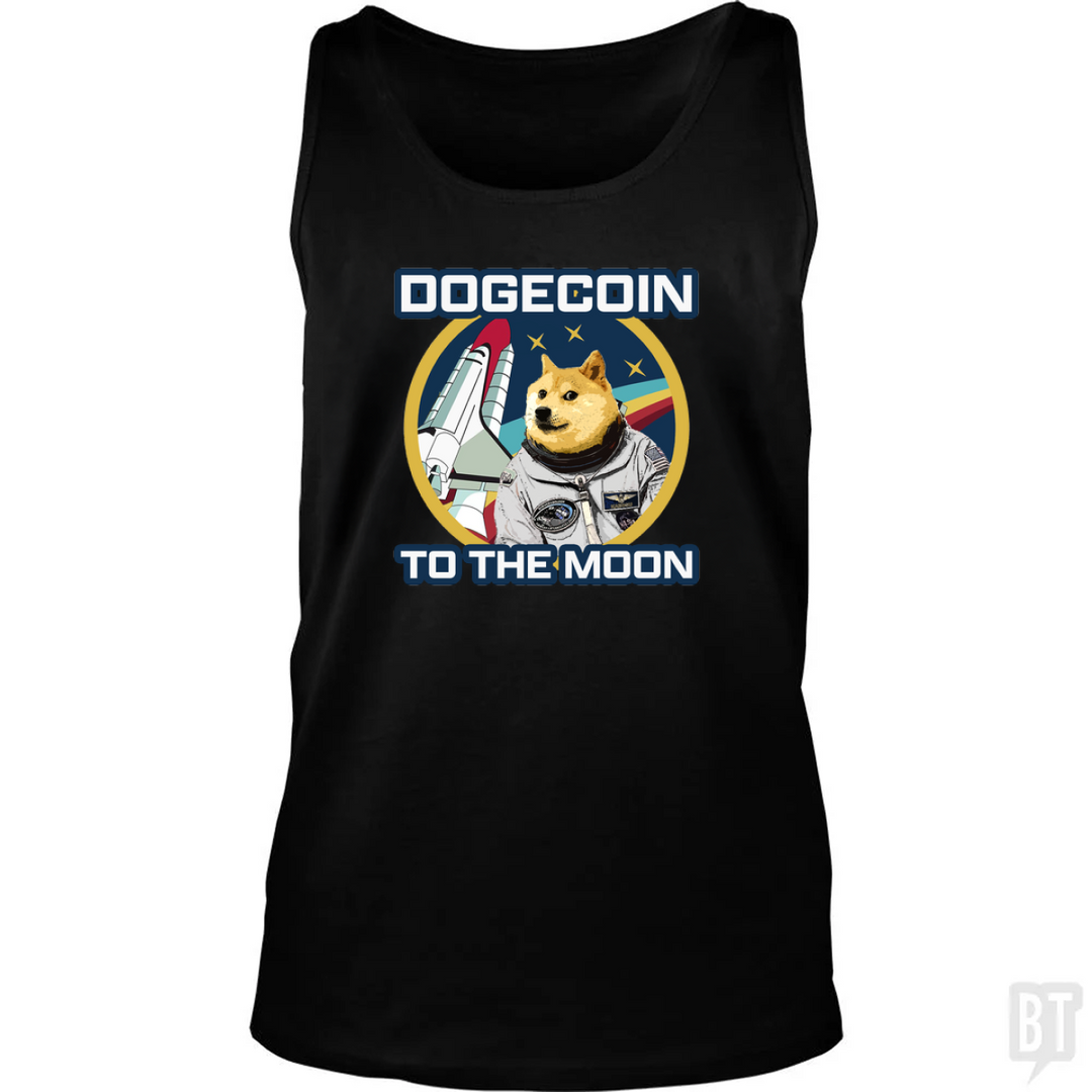 Dogecoin to the Moon Tank Top