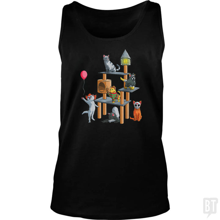 Cat Horror Movies Tank Top
