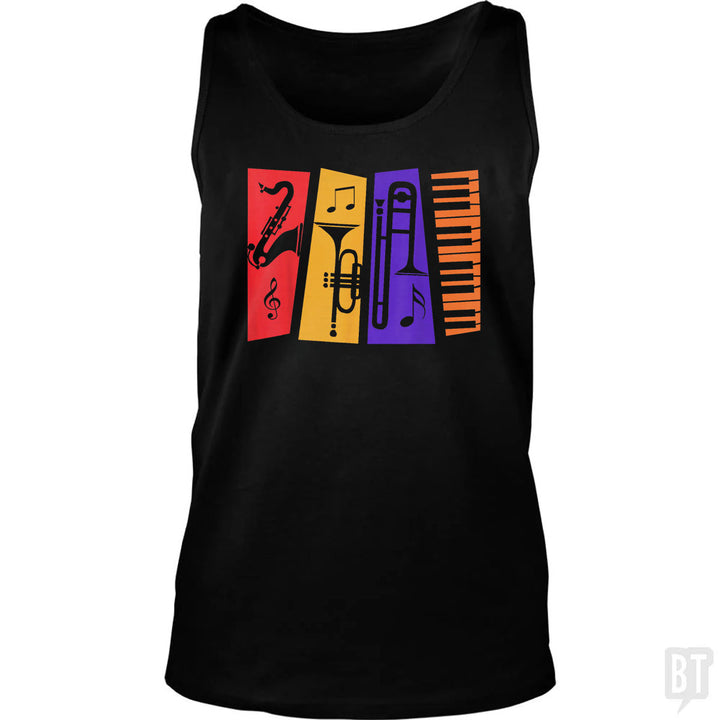 Jazz Music Tank Top