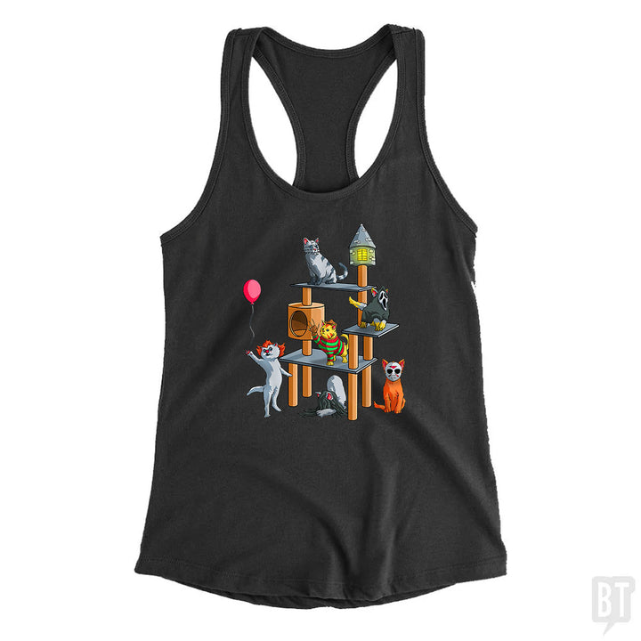 Cat Horror Movies Tank Top