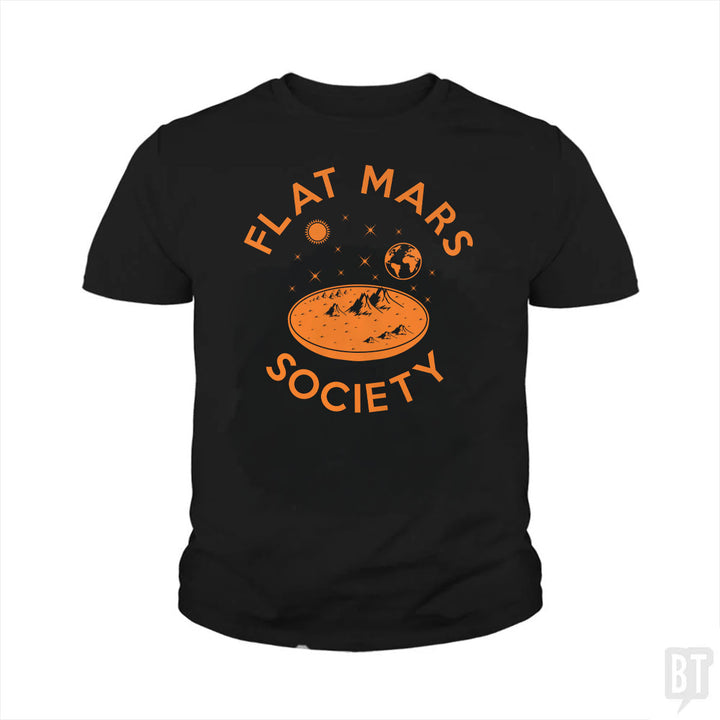 Flat Mars Society Kids Shirt