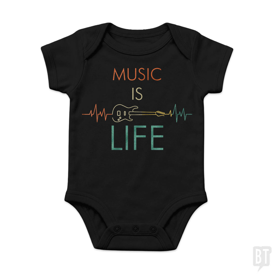 Music Is Life Baby One-Piece