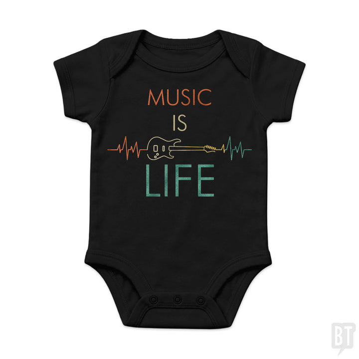 Music Is Life Baby One-Piece
