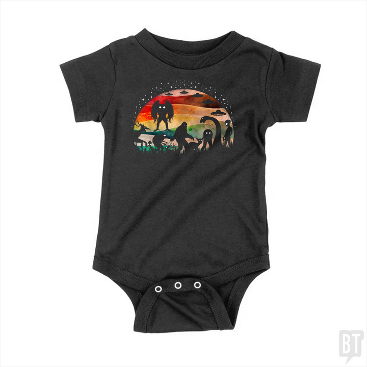 Cryptid Funny Bigfoot Baby One-Piece