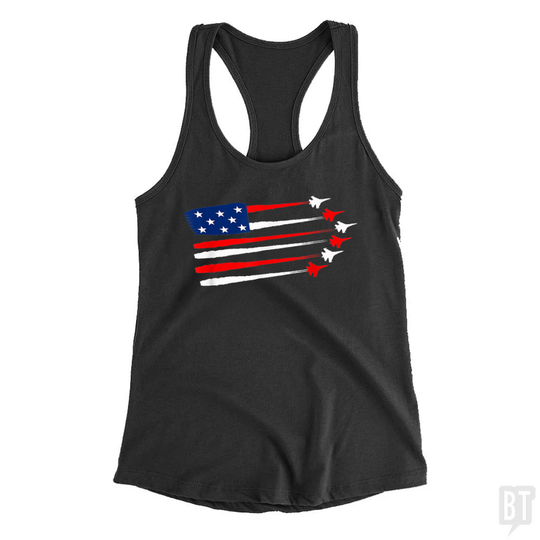 Fighter Jet American Tank Top