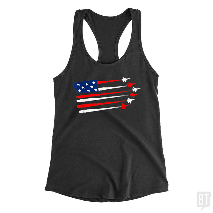 Fighter Jet American Tank Top