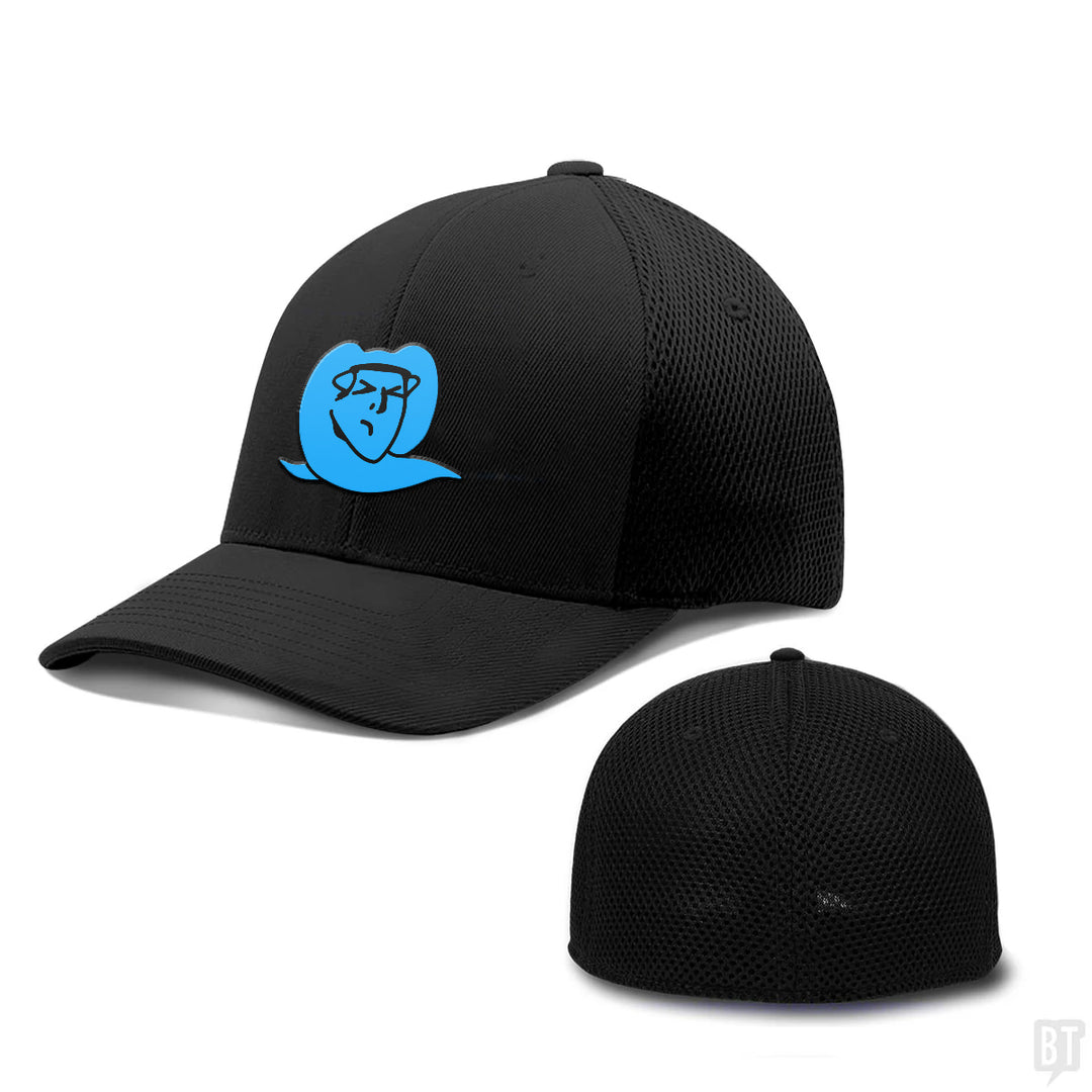 Custom Blue Logo Flexfit Hats