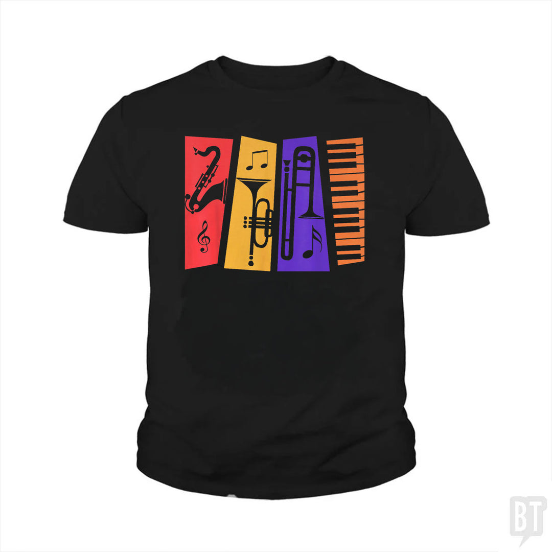 Jazz Music Kids Shirt