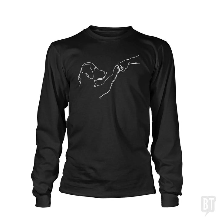 Dog and Human Fist Bump Long Sleeve
