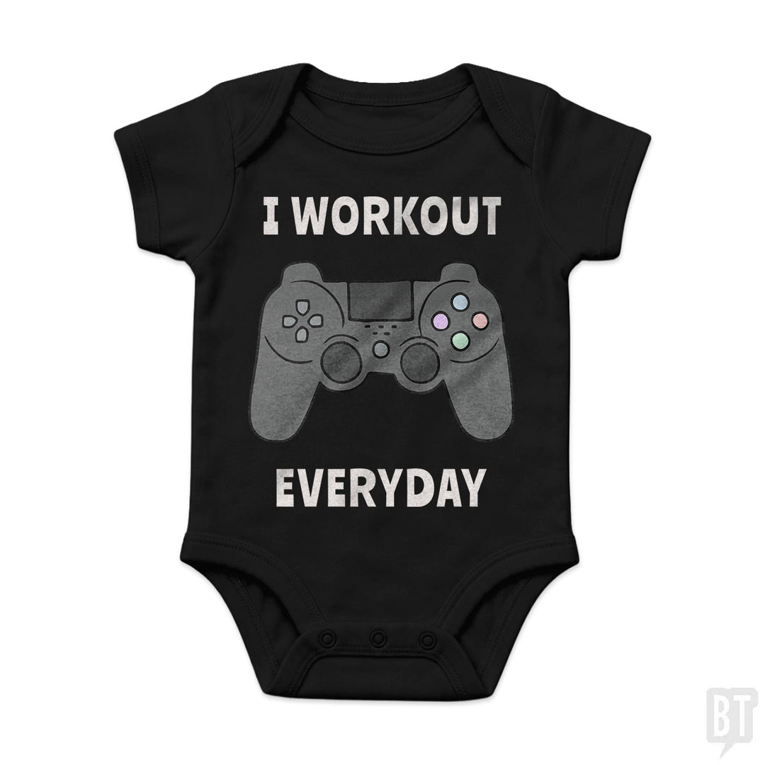 I Workout Everyday Baby One-Piece