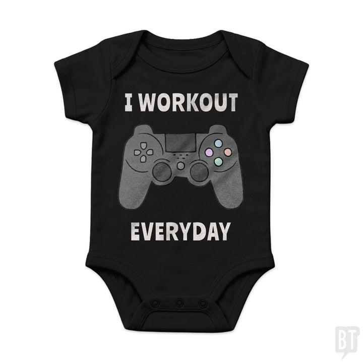 I Workout Everyday Baby One-Piece