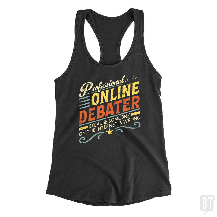 Professional Online Debater Tank Top