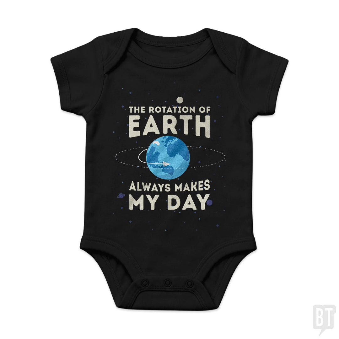 Earth Rotation Baby One-Piece