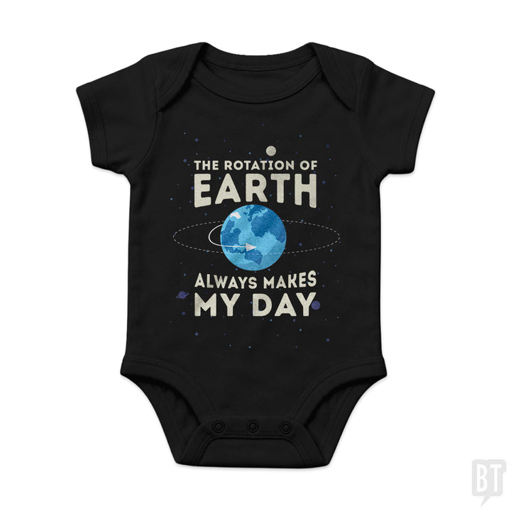 Earth Rotation Baby One-Piece