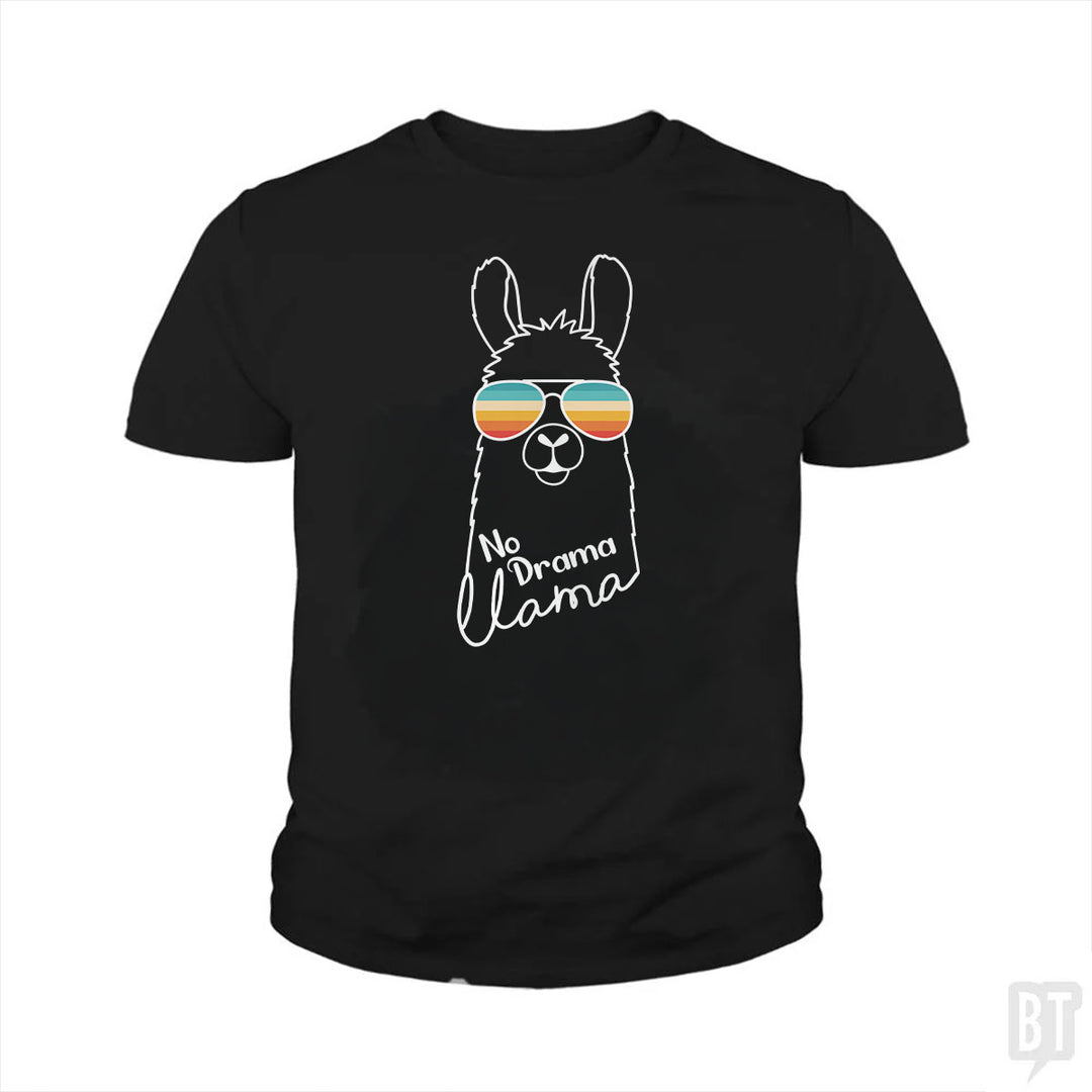 No Drama Llama Kids Shirt
