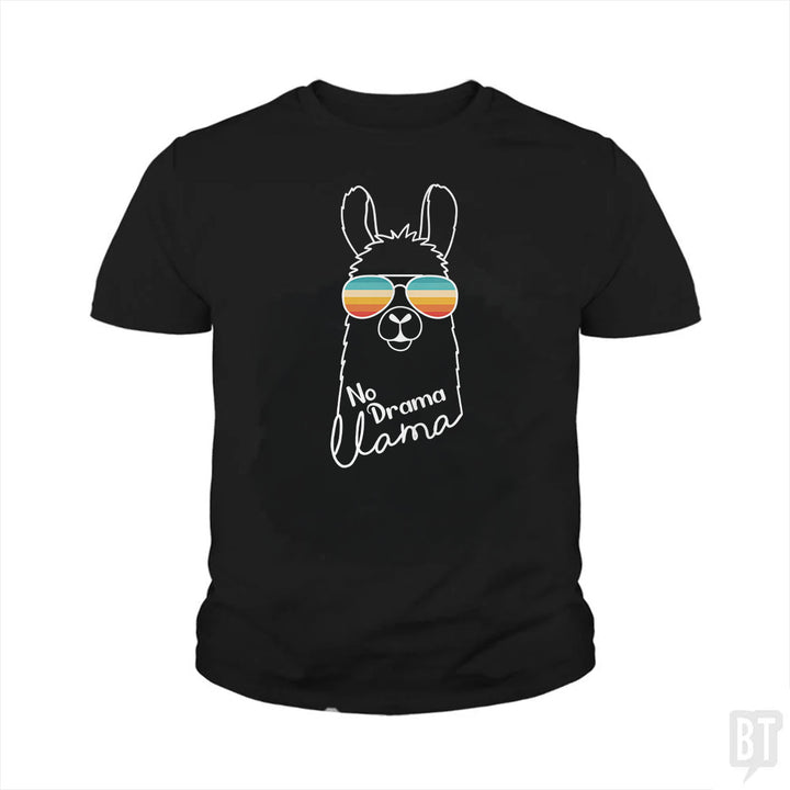No Drama Llama Kids Shirt