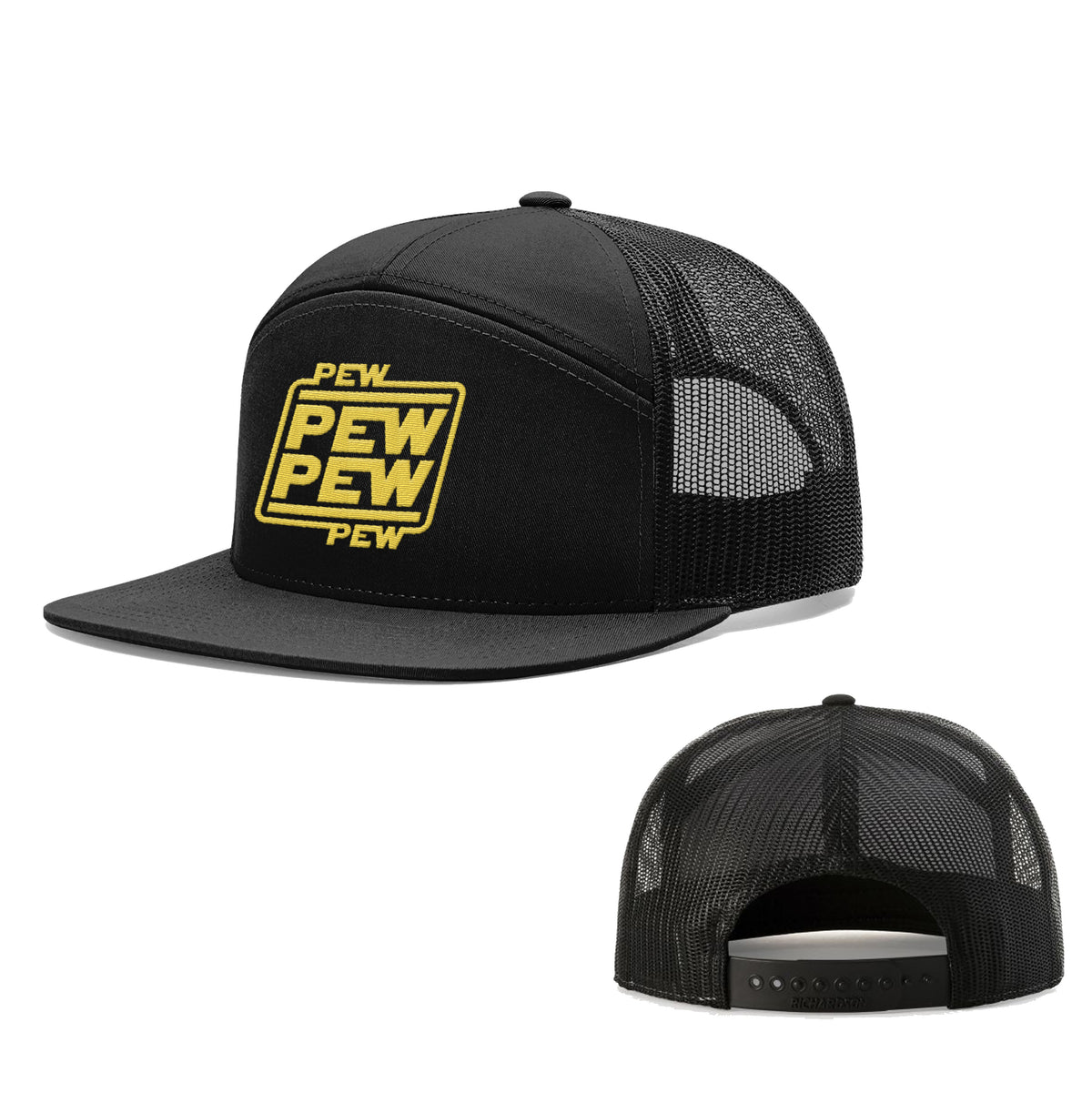 Pew Pew 7 Panel Hats