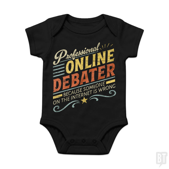Professional Online Debater Baby One-Piece