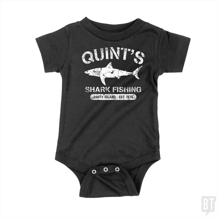 Quint's Shark Fishing  Baby One-Piece