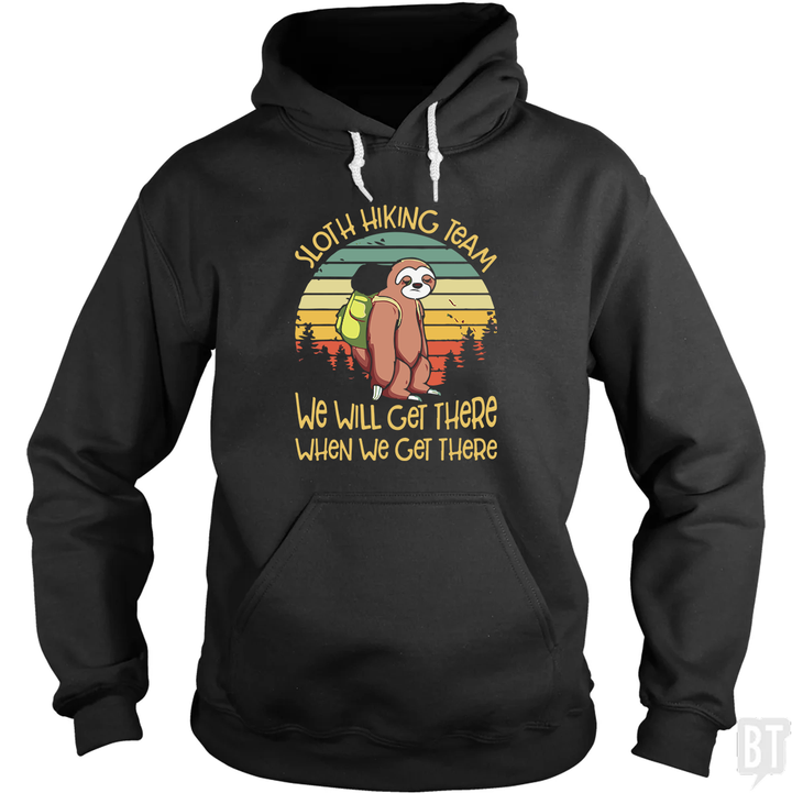 Funny Sloth Hiking Team #2 Hoodie