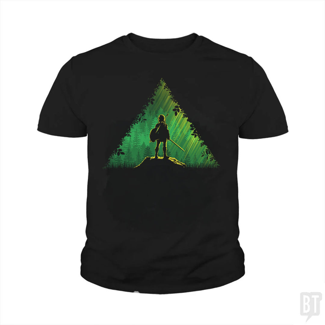 Link In A Forest Kids Shirt