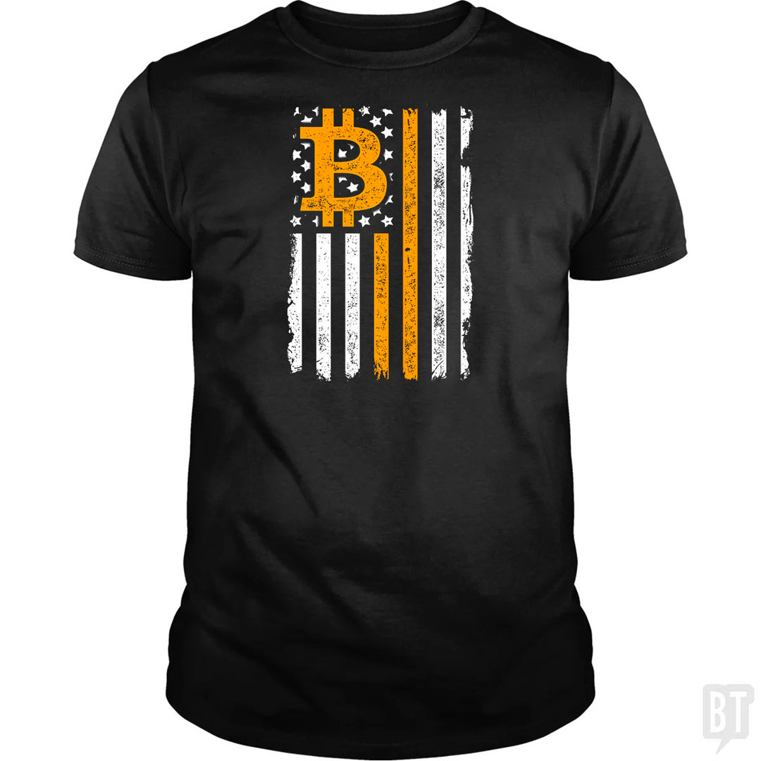 Bitcoin US Flag