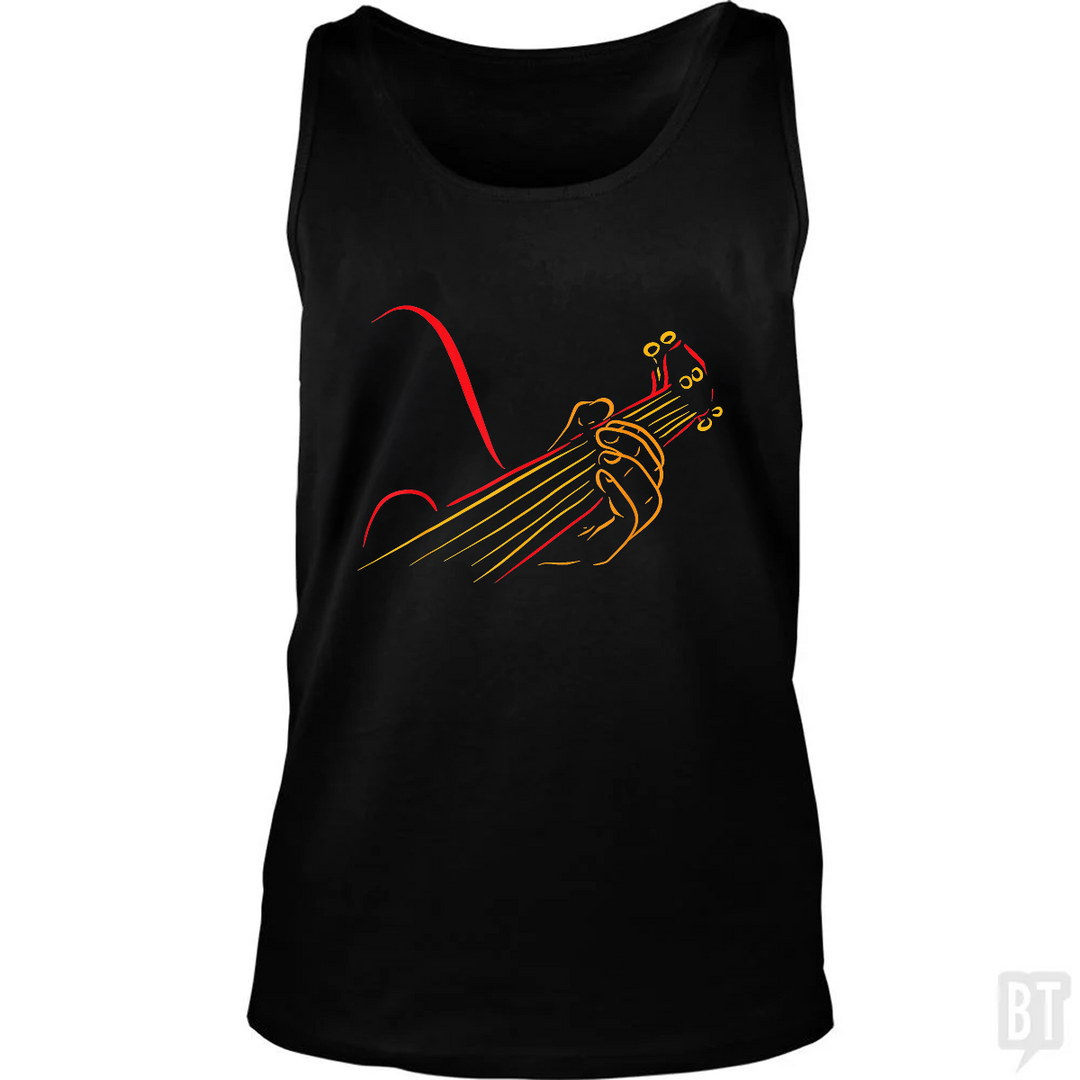 Playing Guitar Music Life Tank Top