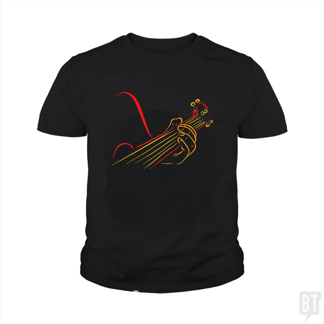 Playing Guitar Music Life Kids Shirt