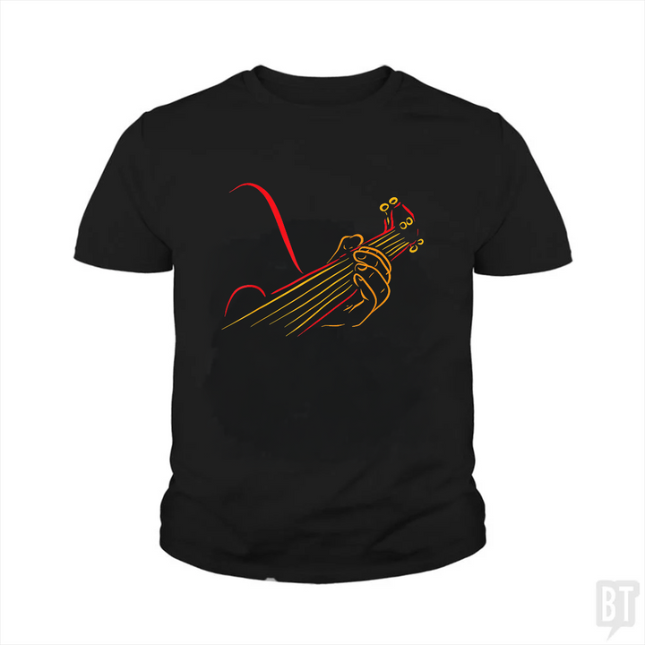 Playing Guitar Music Life Kids Shirt