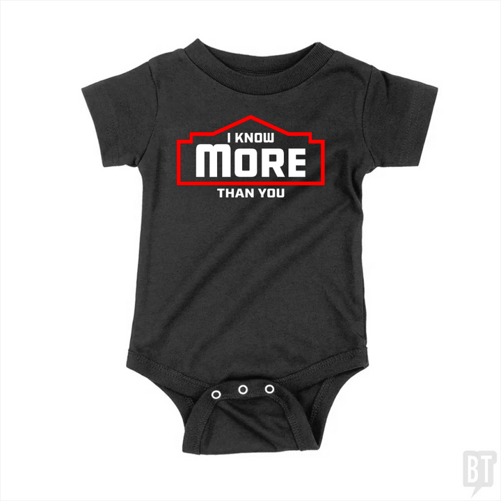 I Know More Than You #2 Baby One-Piece